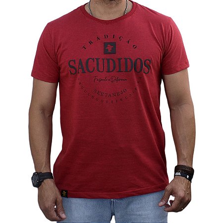 Camiseta SCD Plastisol - Tradição - Vermelho Mescla