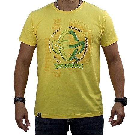 Camiseta SCD Plastisol - Logo Estilizado - Amarelo