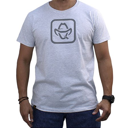 Camiseta SCD Plastisol - Logo Estilizado - Mescla Claro