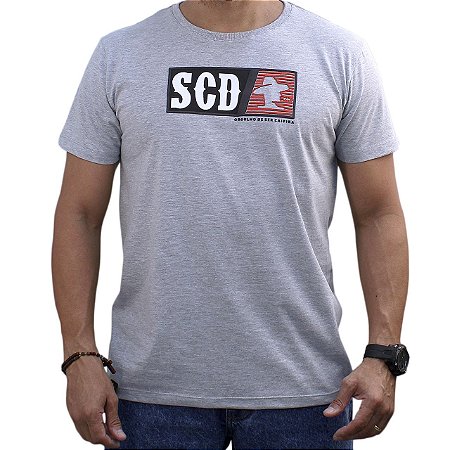 Camiseta SCD Plastisol - Logo SCD - Preto Mescla