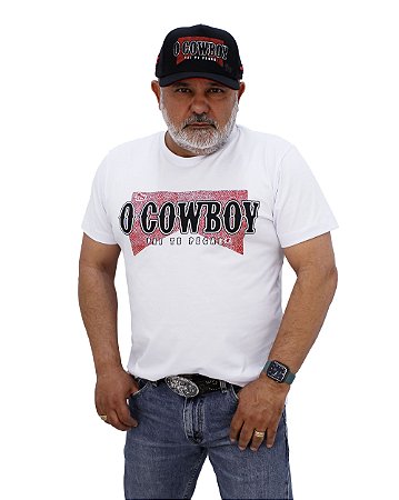 Camiseta Sacudido's - O COWBOY - Branca - Rionegro e Solimões