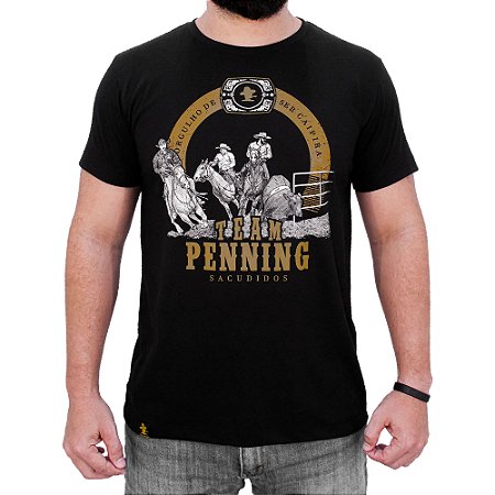 Camiseta SCD Plastisol - Team Penning - Preto