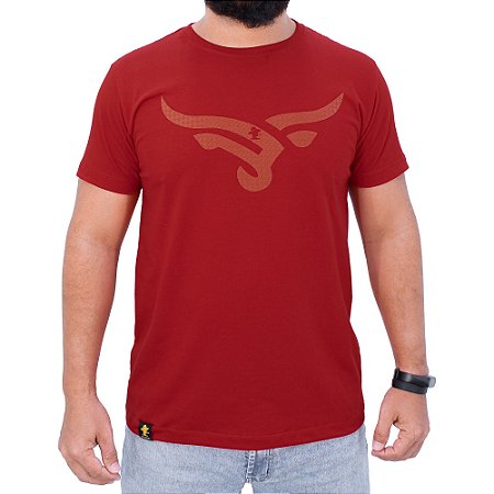 Camiseta SCD Plastisol -Boi Estilizado - Vermelho