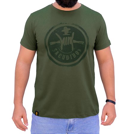 Camiseta Sacudido's - Arame - Verde Musgo