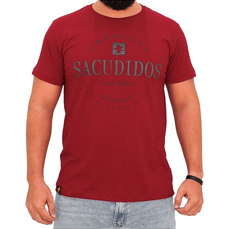 Camiseta Sacudido´s Plastisol - Tradição - Vermelha