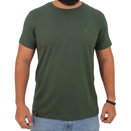 Camiseta Sacudido's - Logo Especial - Verde Musgo
