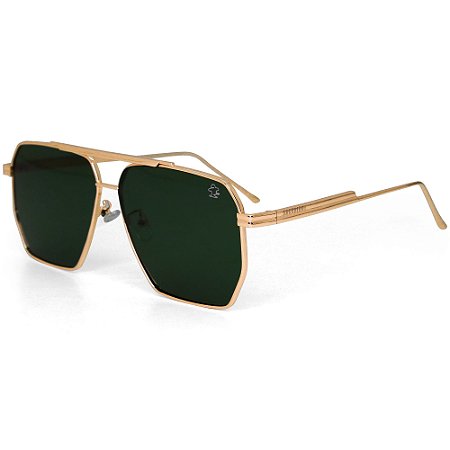 Óculos Sacudido´s - Aviador Classico Dourado  - Preto
