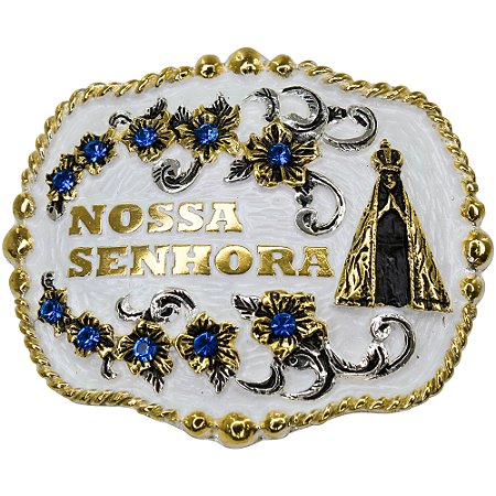 Fivela Cinto Sacudido´s - Nossa Senhora - Branca