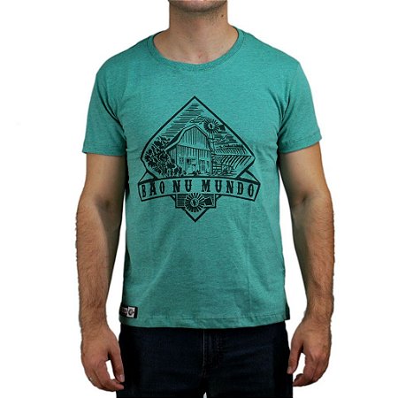 Camiseta Bão Nu Mundo - Paisagem Sítio - Verde