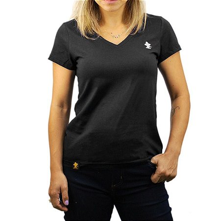 Camiseta Sacudido's Feminina Básica - Preto