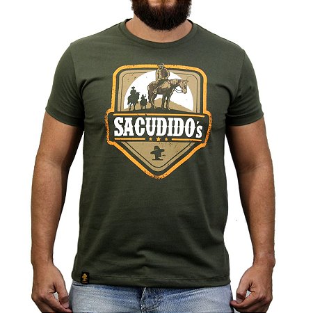 Camiseta Sacudido's - Cavalgada - Verde Musgo