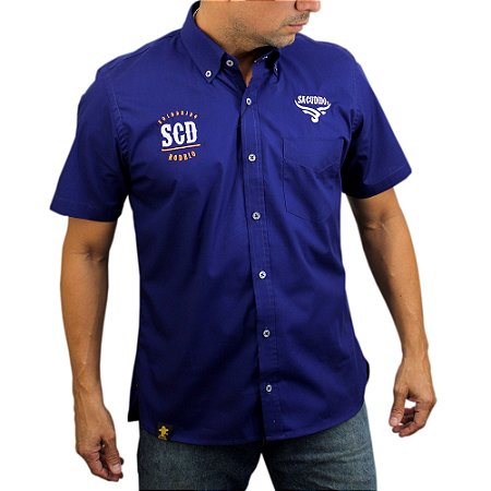 Camisa Manga Curta Sacudido's - Azul Royal