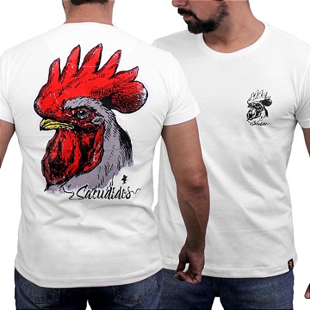 Camiseta Sacudido's - Galo Costas - Marfim