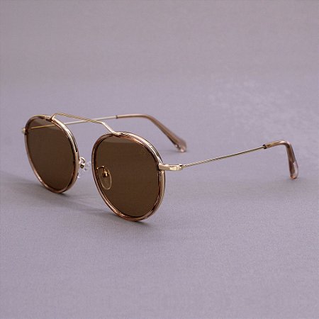 Óculos Sacudido´s - Metal Redondo - Lente Bronze