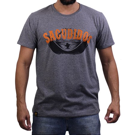 Camiseta Sacudido's - Chapeu - Mescla Escuro