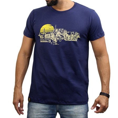 Camiseta Sacudido's - Deserto - Marinho