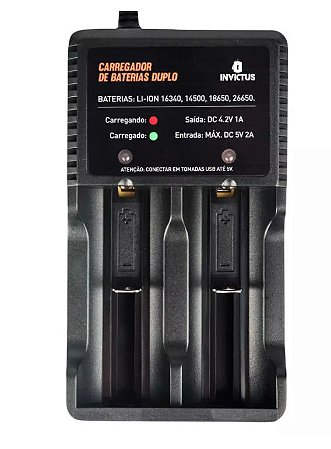 CARREGADOR DE BATERIAS DUPLO ENTERPRISE