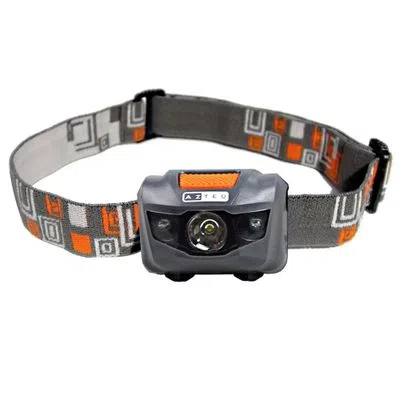 Lanterna de cabeça Azteq Katori para trekking, mountain bike, camping e ciclismo