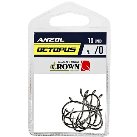 ANZOL CROWN OCTOPUS BLACK C/10 7/0