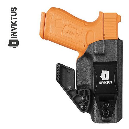Coldre Kydex IWB 2.0 Destro Glock Invictus Série Compact - Preto