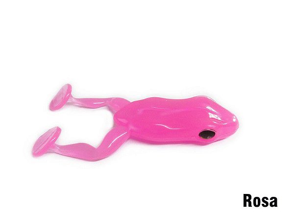 Isca Artificial Soft Paddle Frog Rosa Monster 3x