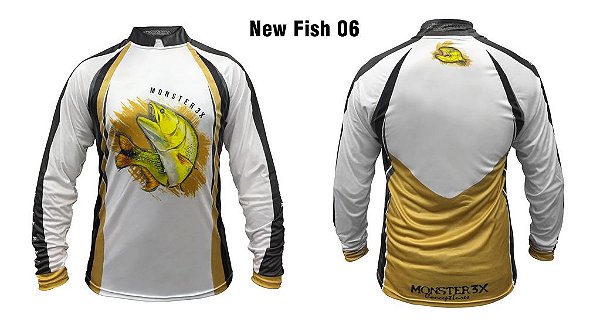 Camiseta de Pesca New Fish Dourado Monster 3x