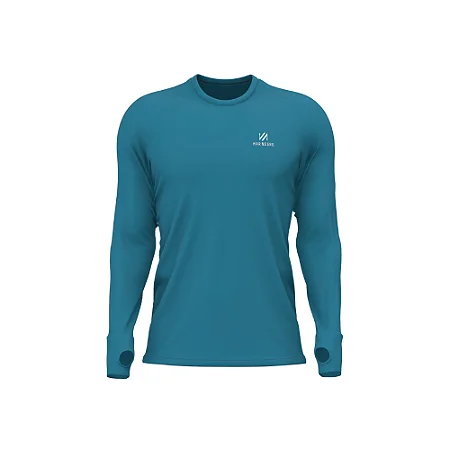 Camiseta Masculina em Poliamida Básica Mar Negro