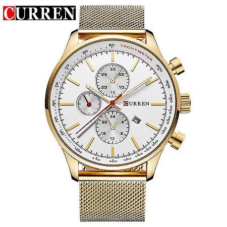 Relógio Curren Fashion Aço Inoxidável 8227