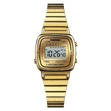 Relógio Digital Skmei Fashion Feminino Aço Inoxidável 1252