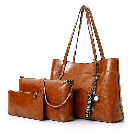 Conjunto de Bolsas Leather Jclock
