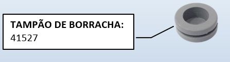 TAMPAO EM BORRACHA DIAMETRO 11,5 COR CINZA (REF. FP0063/C CI )