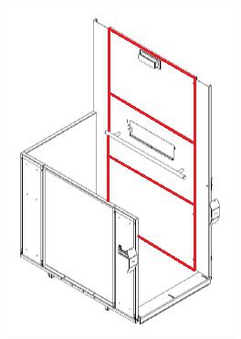 KIT PAINEL CENTRAL AC11 (para bases 900X1400MM/1100X1400MM)