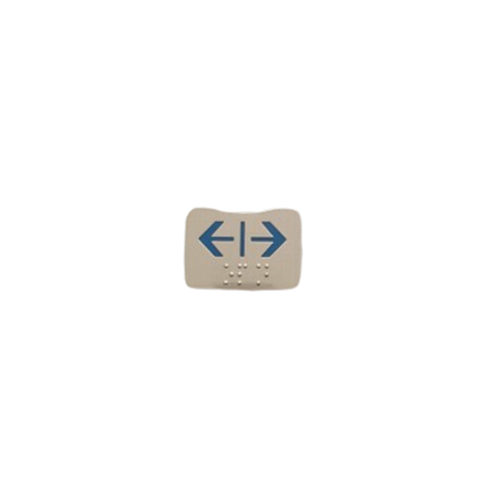 FRONTAL DO BOTAO AK25 BLUE LED - BRAILLE - 24VDC OPEN DOOR