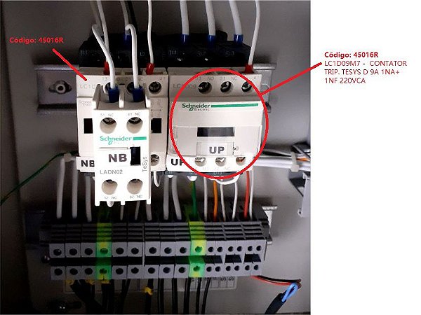 LC1D09M7 -  CONTATOR TRIP. TESYS D 9A 1NA+1NF 220VCA