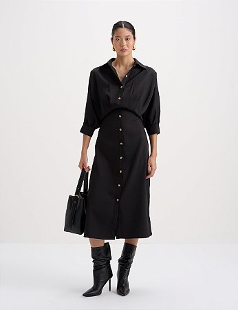 Vestido chemise Black