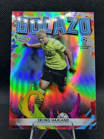 Topps Chrome UEFA Champions League Golazo 2021-22 ERLING HAALAND