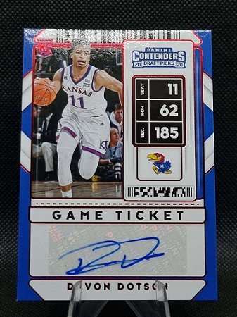 Panini Contenders Game Ticket Red 2020 DEVON DOTSON