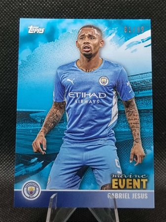 Topps Manchester City Team Set Maine Event 2022 GABRIEL JESUS 91/99