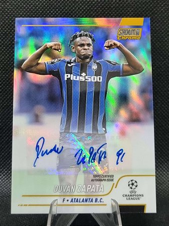 Topps Stadium Chrome Gold Refractor Autograph 2021-22 DUVÁN ZAPATA 42/50
