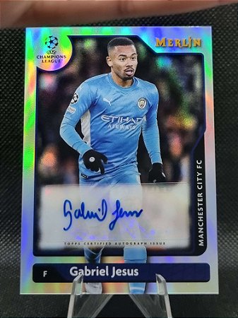 Topps Merlin Autograph Refractor 2021-22 GABRIEL JESUS