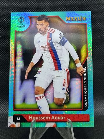 Topps Merlin Aqua Refractor 2021-22 HOUSSEM AOUAR