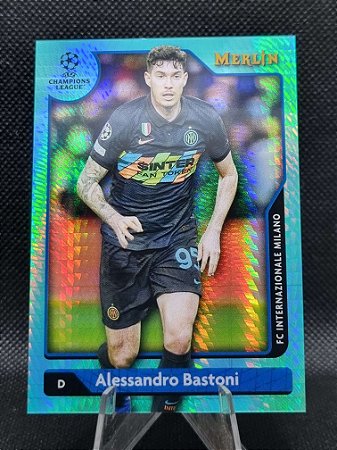 Topps Merlin Aqua Refractor 2021-22 ALESSANDRO BASTONI