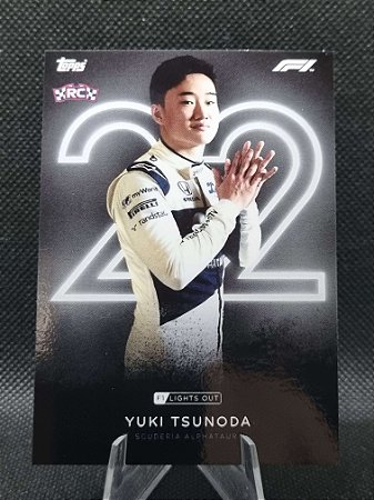 Topps Lights Out F1 2021 YUKI TSUNODA