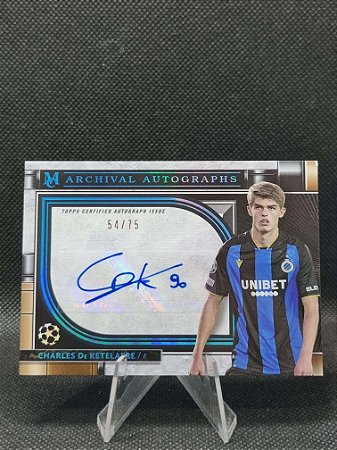 Topps Museum Archival Autographs Sapphire 2021-22 CHARLES DE KETELAERE 54/75