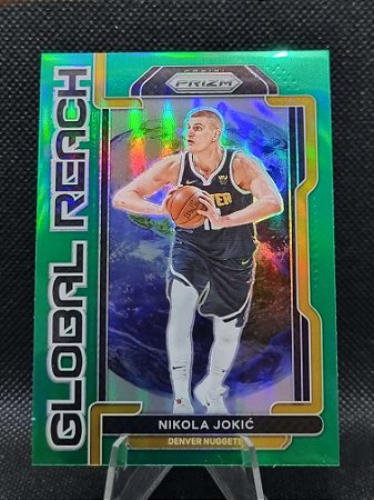 Panini Prizm Basketball Global Reach Green 2021-22 NIKOLA JOKIC