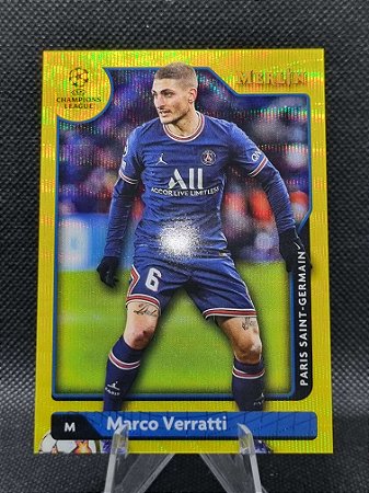 Topps Merlin Yellow Wave 2021-22 MARCO VERRATTI 091/225