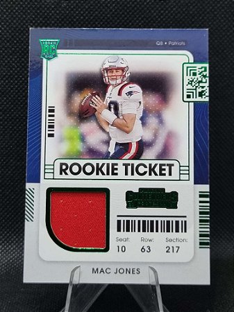 Panini Contenders NFL Rookie Ticket Patch 2021 MAC JONES