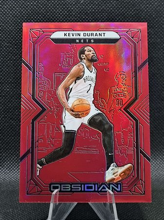 Panini Obsidian Etch Red Flood 2021-22 KEVIN DURANT