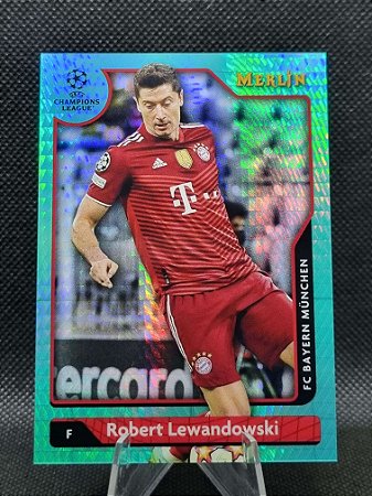 Topps Merlin Aqua Refractor 2021-22 ROBERT LEWANDOWSKI