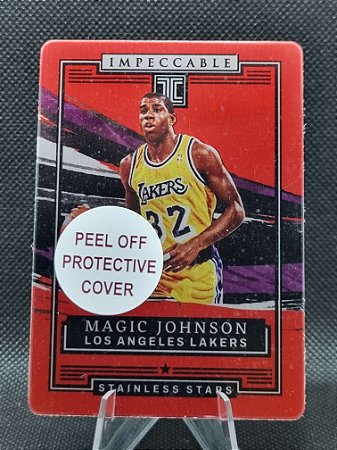 Panini Impeccable Stainless Stars Red 2021-22 MAGIC JOHNSON